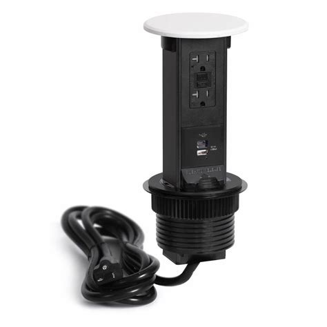 Waterproof Countertop Pop Up GFCI Outlet with USB.